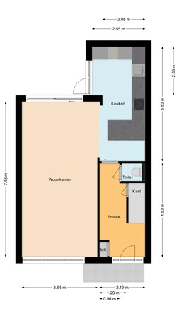 Floorplan - Hollandshof 31, 2411 KC Bodegraven